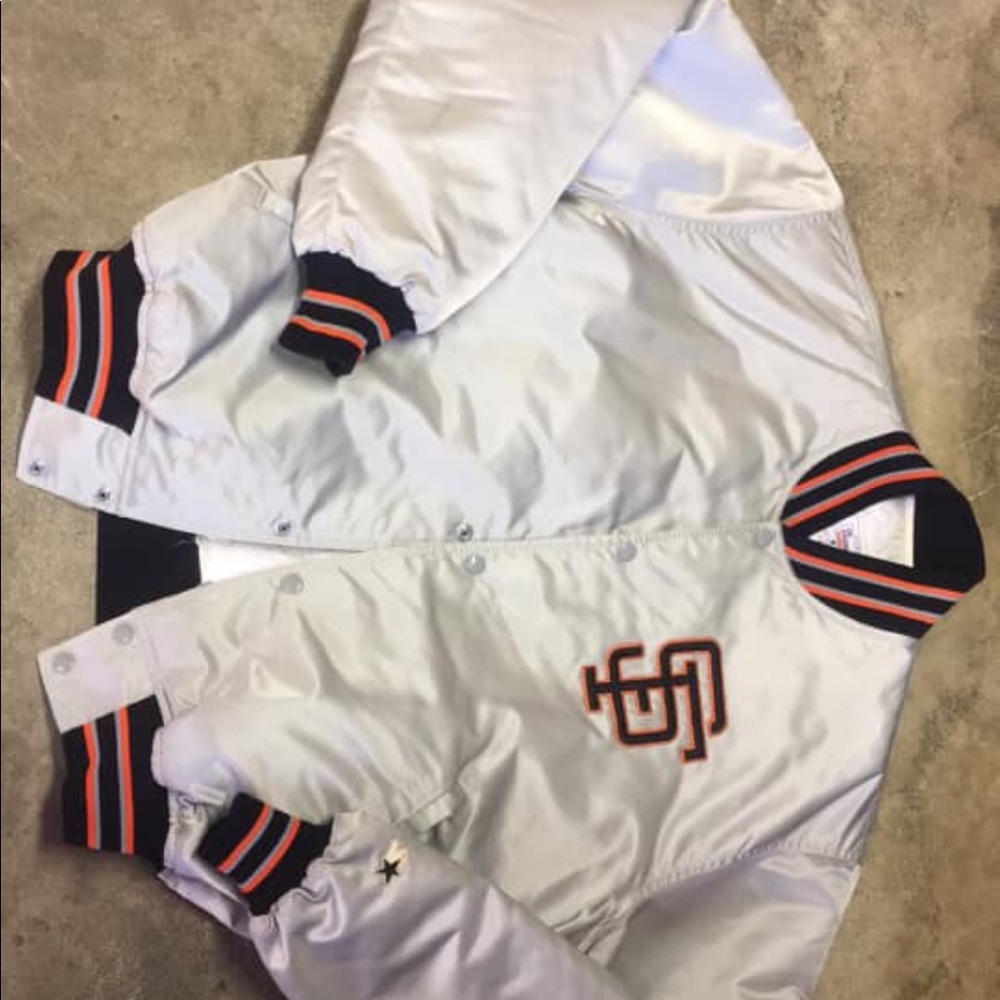 San Francisco Giants Jacket Starter silver mlb